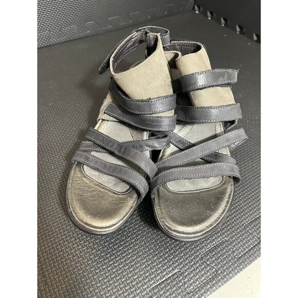 NAOT Platform Wedge Sandals‎ 40 US 9-9.5 Prestige Leather Strappy Shoes - Picture 6 of 6